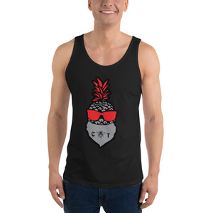 Pineapple Covered with Bandanna Unisex Tank Top