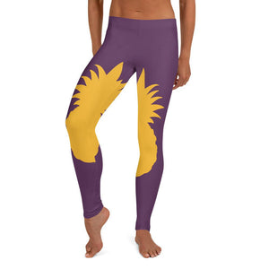 Purple and Gold Can't Be Tamed Leggings