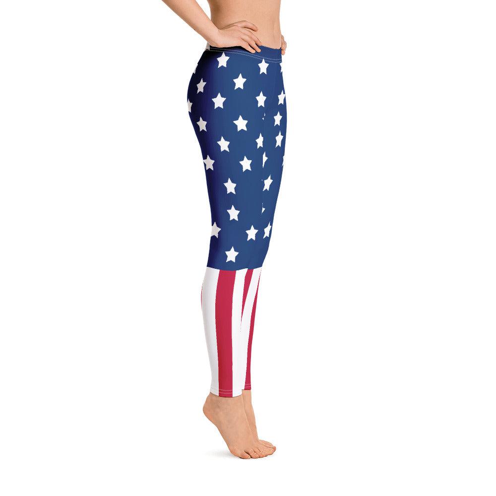 American Flag Leggings