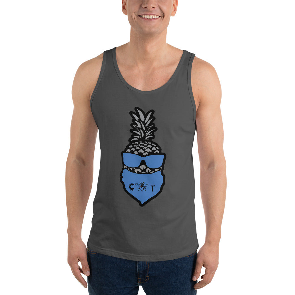 Bandanna Covered Pineapple Men's Tank Top