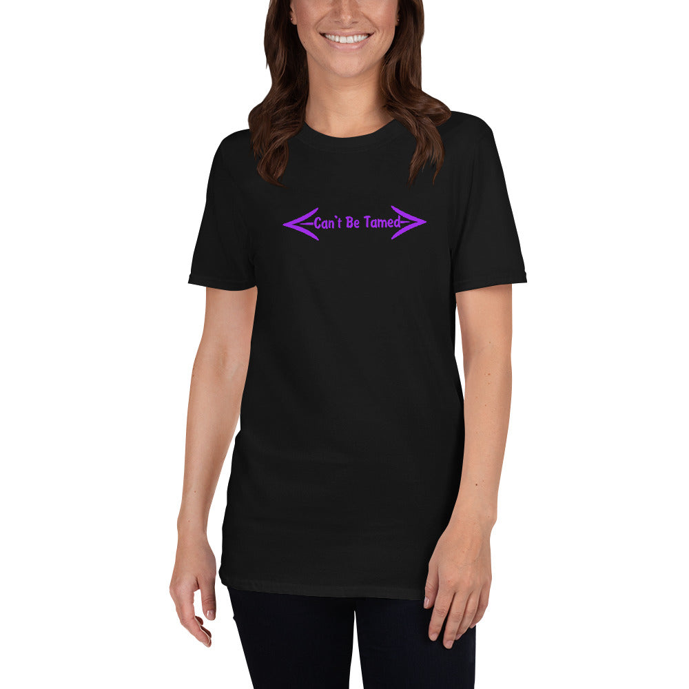 Short-Sleeve Unisex T-Shirt Purple Font