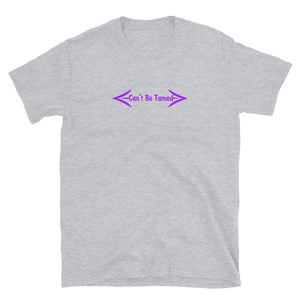 Short-Sleeve Unisex T-Shirt Purple Font