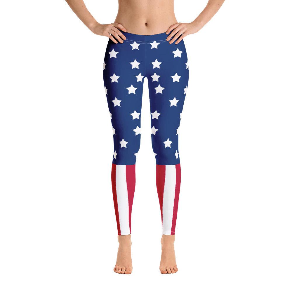 American Flag Leggings