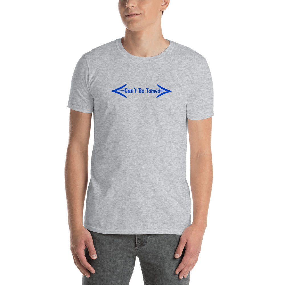 Short-Sleeve Unisex T-Shirt Blue Font