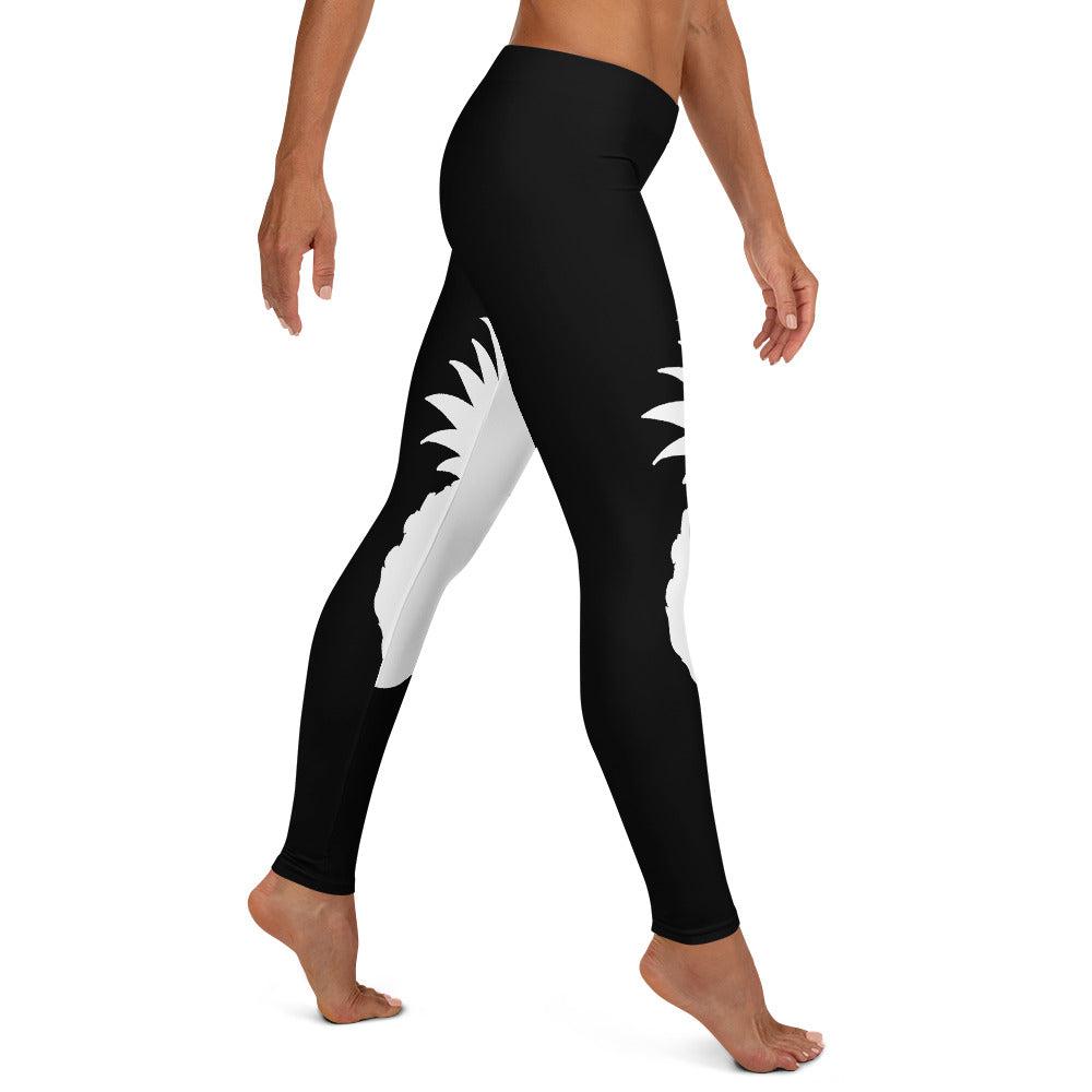 Black and White Pineapple Leggings