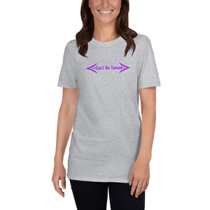 Short-Sleeve Unisex T-Shirt Purple Font