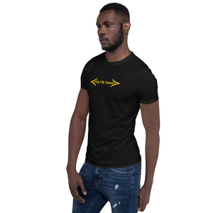 Can't Be Tamed Short-Sleeve Unisex T-Shirt Yellow Font