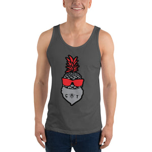 Pineapple Covered with Bandanna Unisex Tank Top