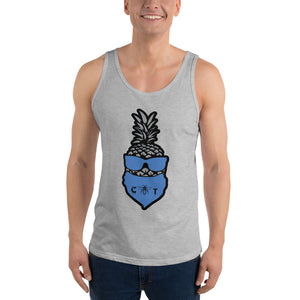 Bandanna Covered Pineapple Men's Tank Top