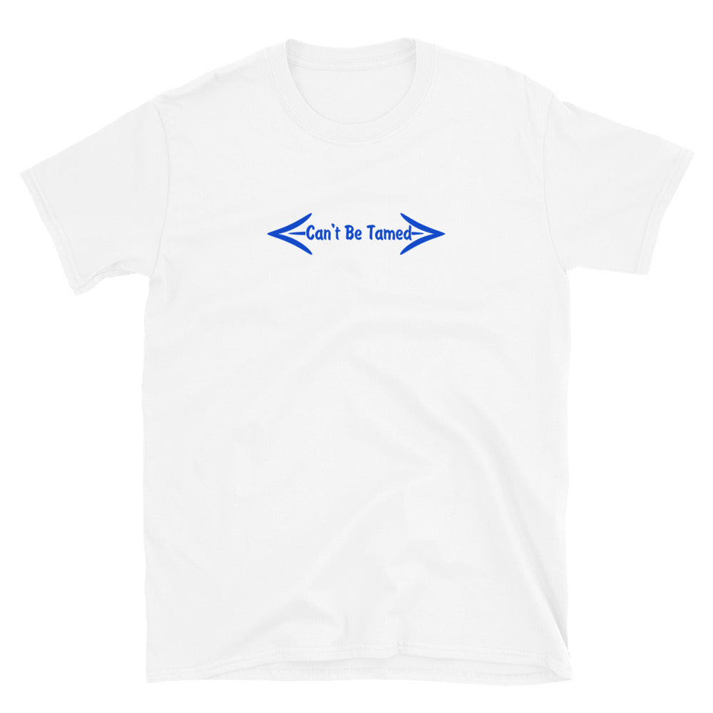 Short-Sleeve Unisex T-Shirt Blue Font