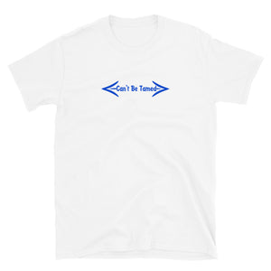 Short-Sleeve Unisex T-Shirt Blue Font