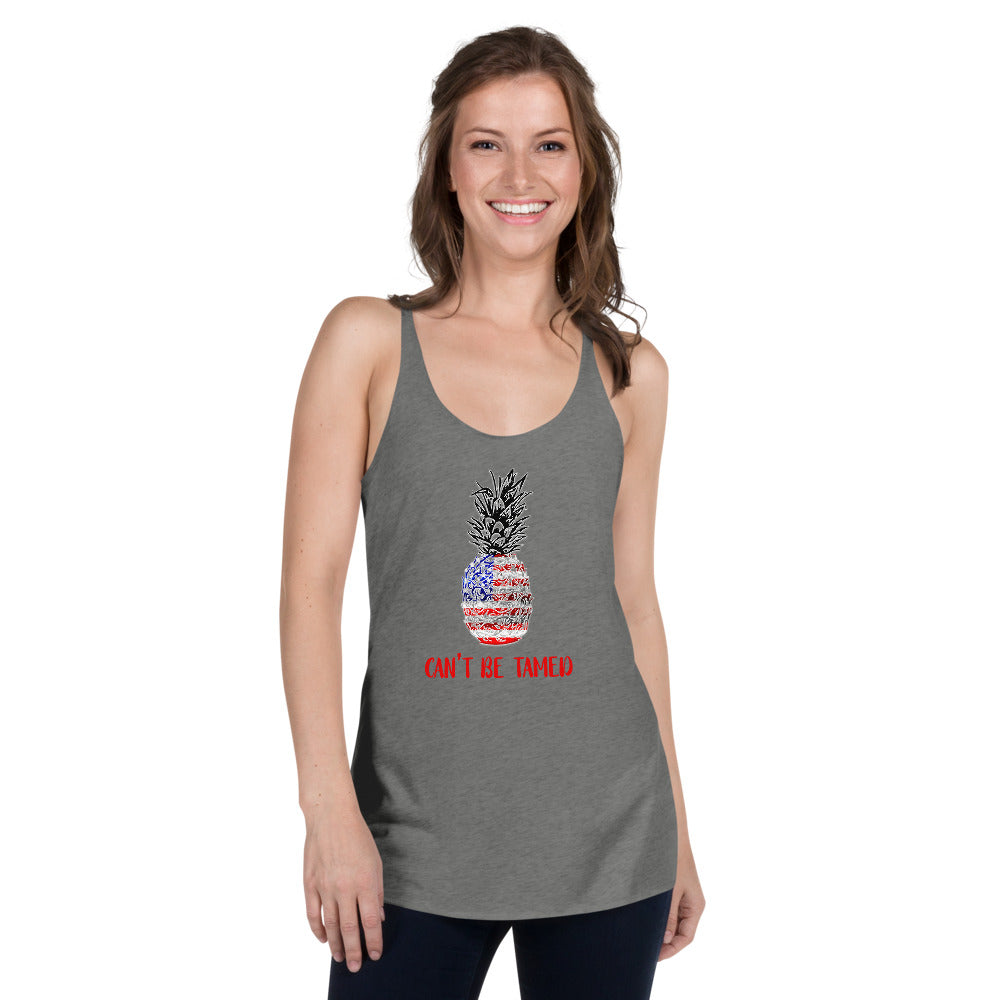 American Pineapple Women's Racerback Tank