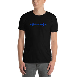 Short-Sleeve Unisex T-Shirt Blue Font