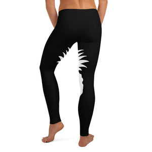 Black and White Pineapple Leggings