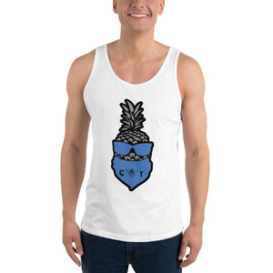 Bandanna Covered Pineapple Men's Tank Top