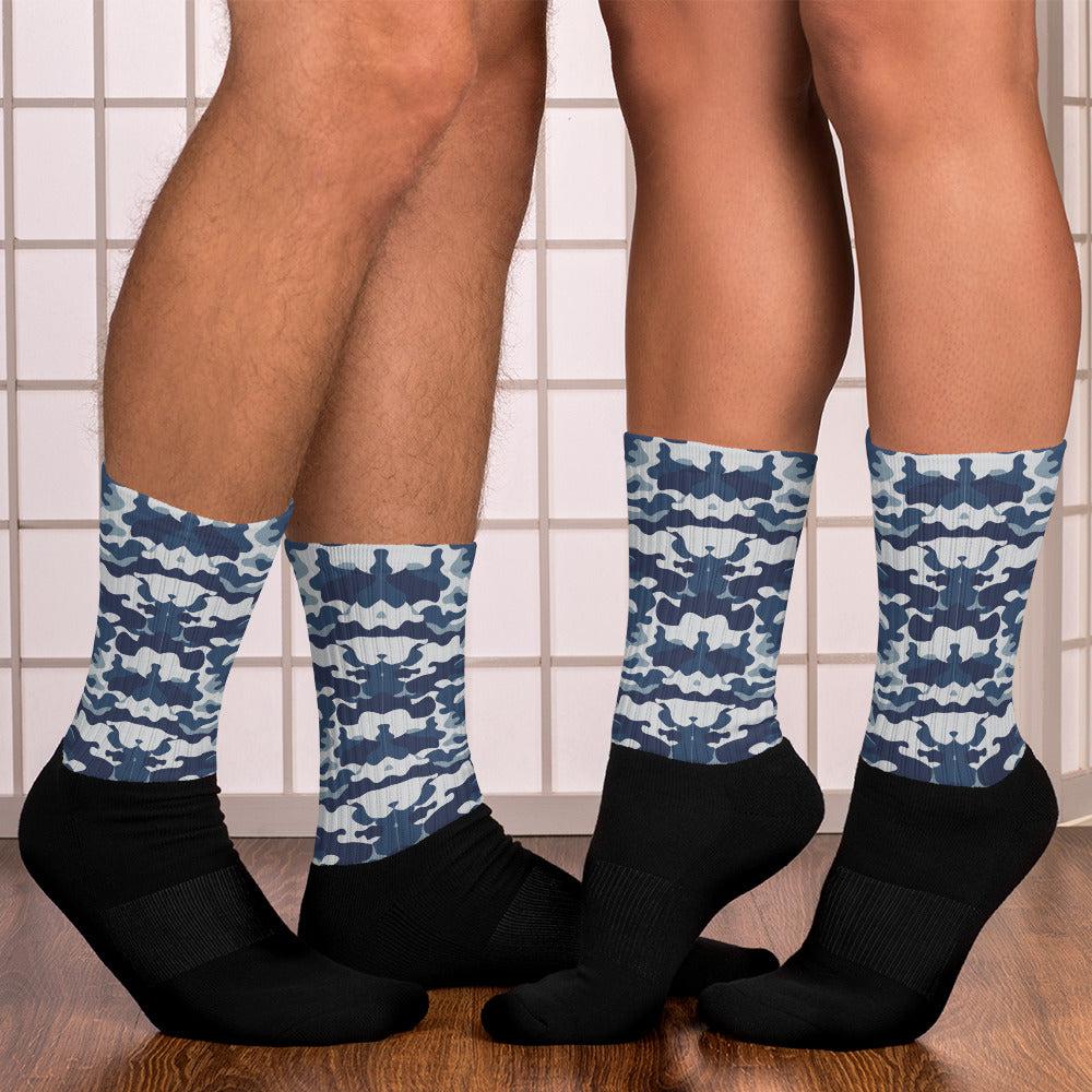 Navy Camo Socks